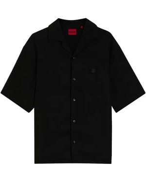 HUGO Logo-Detail Shirt - Black
