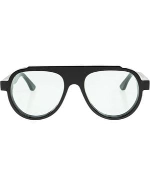 Thierry Lasry Dynasty Browline Sunglasses - Black