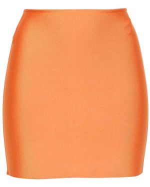 Hervé L. Leroux Bandage Mini Skirt - Orange