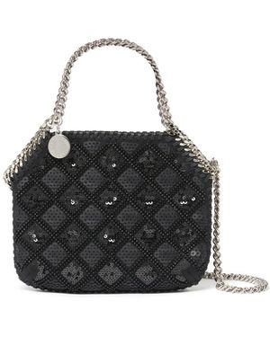 Stella McCartney Borsa Tote Falabella Con Paillettes - Nero