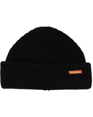 Barbour Ribbed Beanie - Black