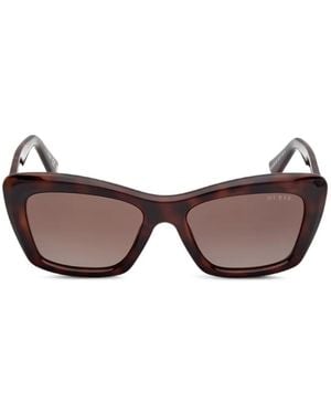 GUESS EYEWEAR Lunettes De Soleil À Monture Papillon - Brown