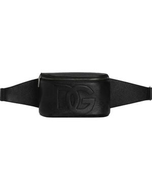 Dolce & Gabbana Leather Belt Bag - Black