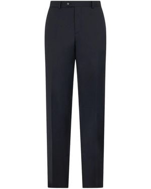 Brooks Brothers Virgin-Wool Blend Trousers - Blue