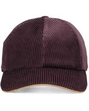 Eleventy Corduroy Baseball Cap - Red
