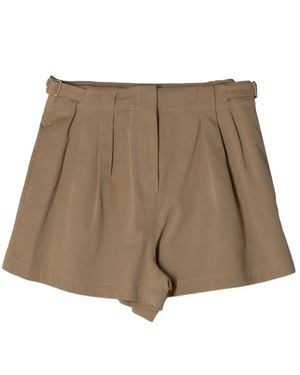 Ulla Johnson Kira Pleated Shorts - Brown