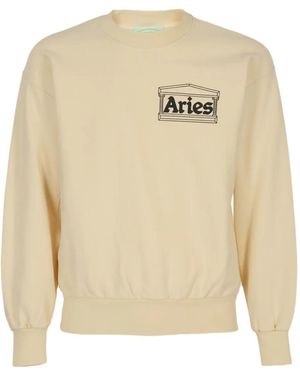 Aries Logo Sweater - Natural