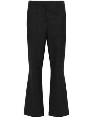 Semicouture Slim-Leg Cropped Pants - Black