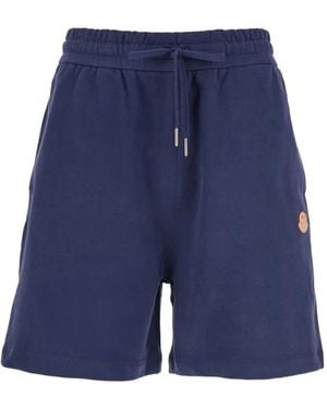 Moncler X Gilga Farm By Donald Glover Drawstring Patch-Pocket Shorts - Blue