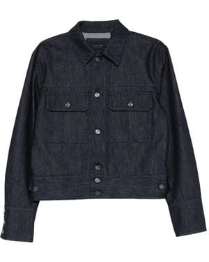 Lacoste Long-Sleeved Denim Jacket - Blue