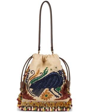 Etro Small X Tabby Booth Kalispera Bucket Bag - Blue
