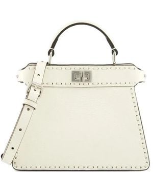 Fendi Small Peekaboo Iseeu Tote Bag - White