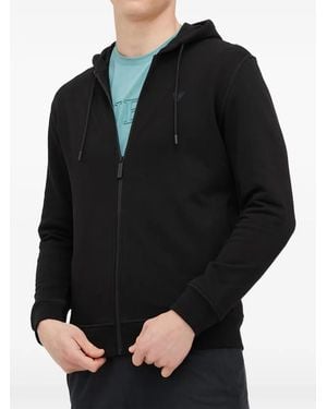 Guess Sudadera Con Capucha Y Parche Del Logo - Negro