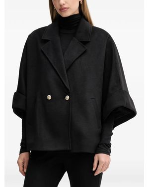 GAUDI Double-Breasted Cape - Black