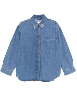 Pennyblack Embroidered Shirt - Blue