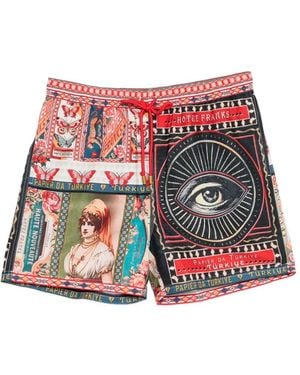 CAMILLA High Class Hookah Shorts - Red