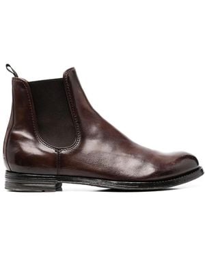 Officine Creative Anatomia Leather Chelsea Boots - Brown