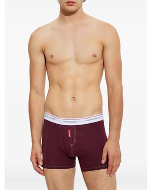 DSquared² Logo-Waistband Boxers - Red