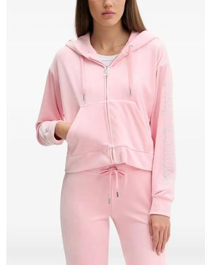 Juicy Couture Sudadera con capucha y cremallera - Rosa