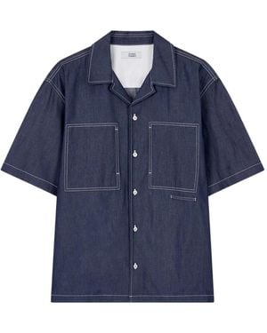 Studio Tomboy X Two-Pockets Short-Sleeve Shirt - Blue