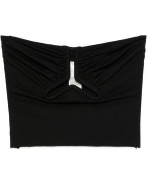 Rick Owens Alannah Cut-Out Bustier Top - Black