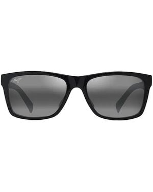 Maui Jim Kowelo Rectangle-Frame Sunglasses - Black