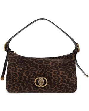 Kurt Geiger Chelsea Soft Leopard-Print Shoulder Bag - Brown