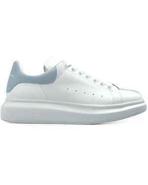 McQueen Oversized Leather Sneakers - White
