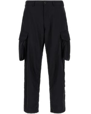 Comme des Garçons Pinstriped Cargo Pants - Black