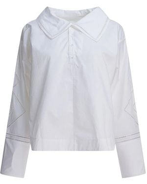 Soeur Guillemette Broderie-Anglaise Shirt - White