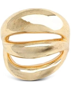 Panconesi Triptych Blow Up Ring Mit Cut-Out - Mettallic