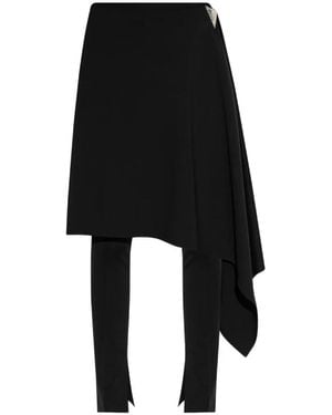 The Attico Trousers With Decorative Front - Black
