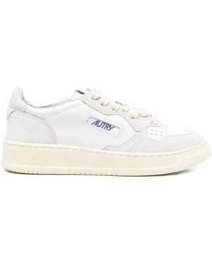 Autry Medalist Panelled Trainers - White