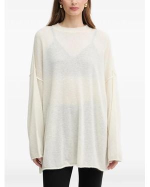 Pinko Pull À Détails De Coutures - Blanc