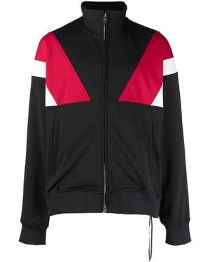 MASTERMIND WORLD Embroidered-Logo Colour-Block Jacket - Black