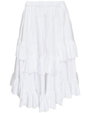 Comme des Garçons Ruffled Tiered Skirt - White