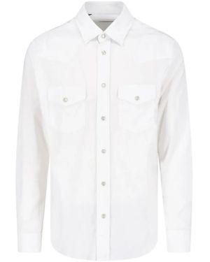 Tom Ford Baby Corduroy Western Shirt - White