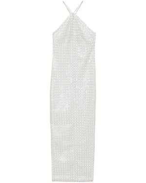 ROTATE BIRGER CHRISTENSEN Beaded Maxi Dress - White