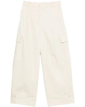 P.A.R.O.S.H. Flap-Pockets Cargo Pants - White