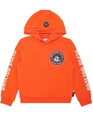 Philipp Plein Money Mouse パーカー - オレンジ