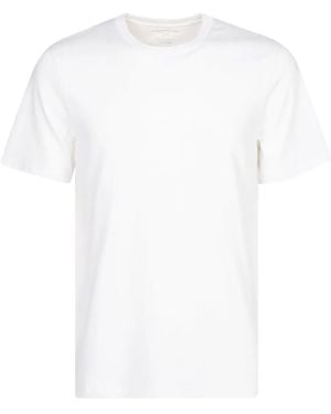 Majestic Filatures Camiseta de algodón con cuello redondo - Blanco