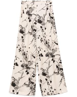 Semicouture Edwina Palazzo Trousers - White
