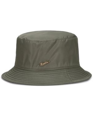 Borsalino Logo-Plaque Bucket Hat - Green