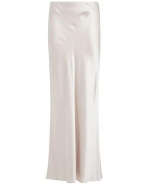 The Sei Falda Larga Con Corte Al Bies - Blanco