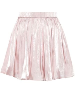 B+ AB High-Waisted Pleated Skirt - Pink