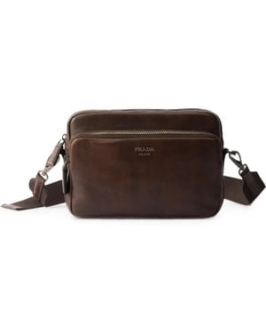 Prada Leather Shoulder Bag - Brown