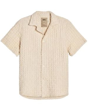 Oas Cuba Waffle-Knit Shirt - Natural
