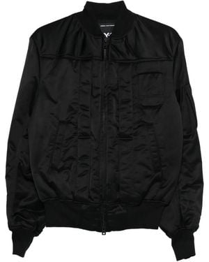 Y-3 Logo-Print Bomber Jacket - Black