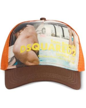 DSquared² X Tom Bianchi Baseball Cap - Orange