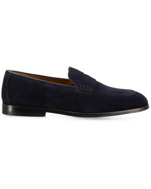 Doucal's Penny-Slot Suede Loafers - Blue